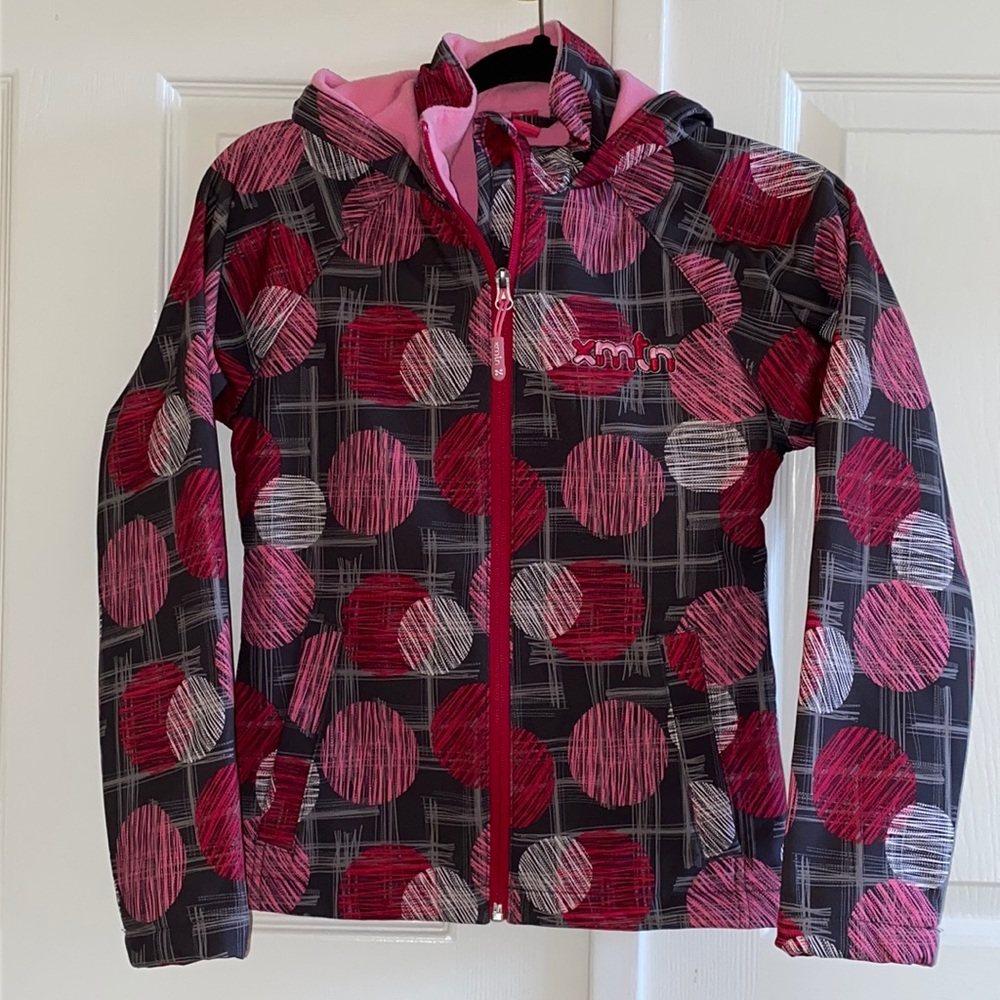NEW Girl’s Pink Polka Dot Fleece Lined Jacket